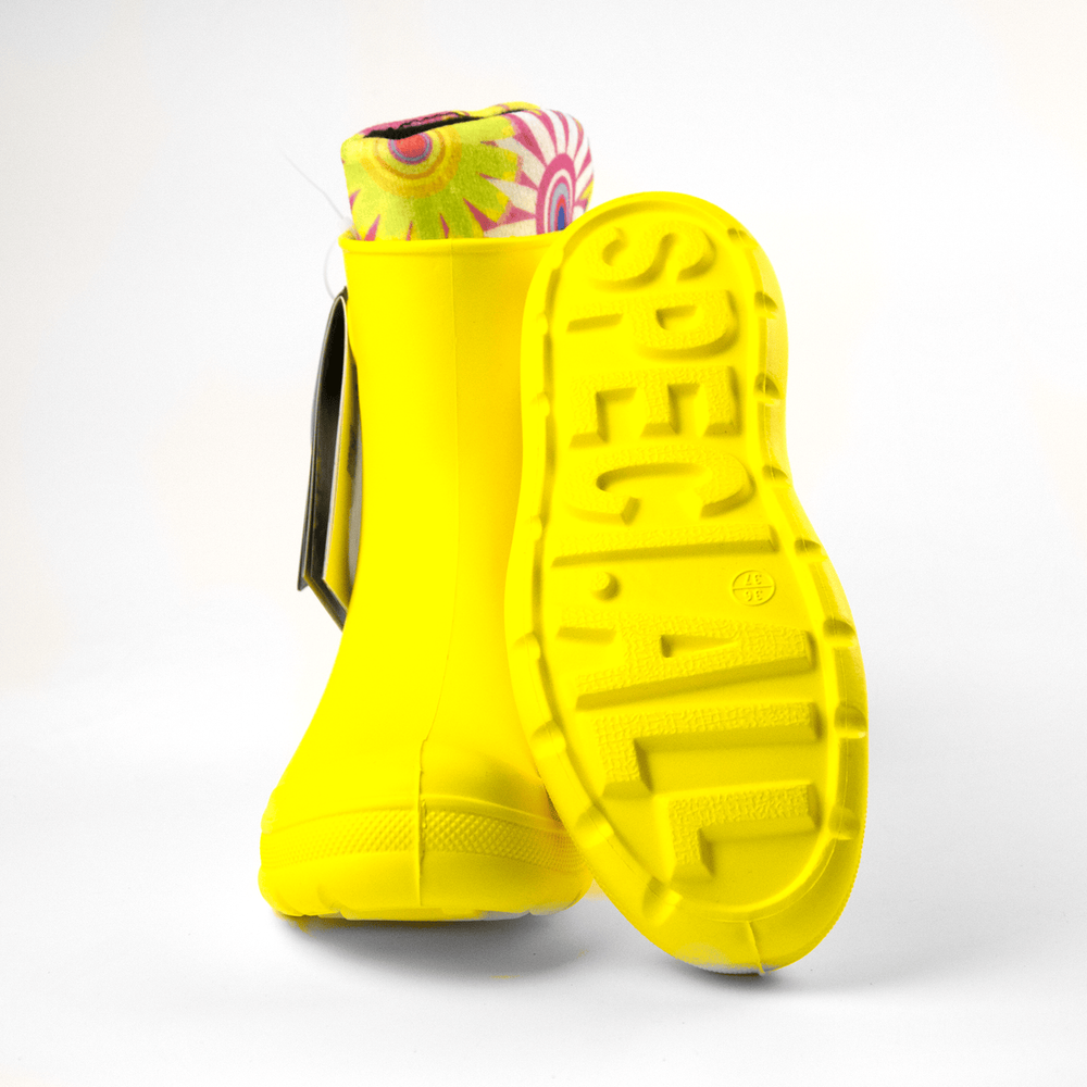 Полусапожки женские, утепленные Kaury "Рысь" 870 У (Желтый-ромашка)