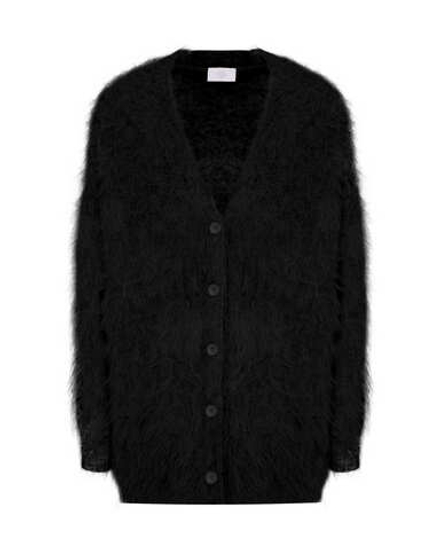 Кардиган на пуговицах из альпака черный