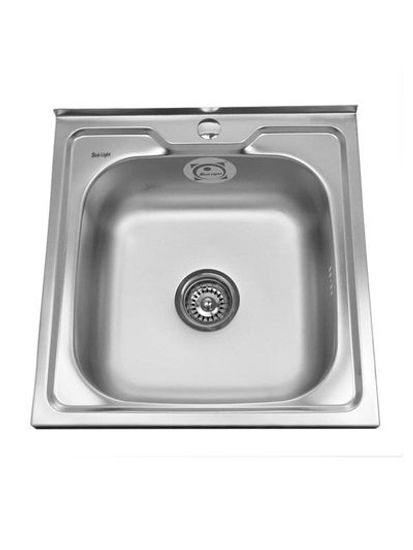 Мойка накладная 500х500  0,8/180 бол. сифон