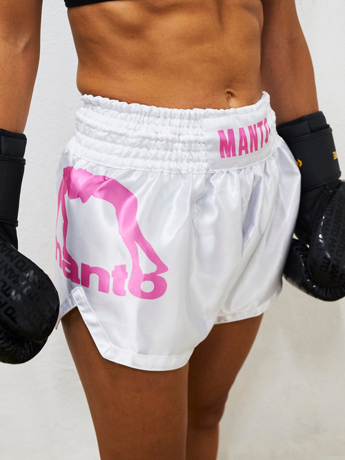 Шорты MANTO MUAY THAI DUAL белые