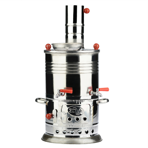 Самовар Турецкий из нерж. стали 3,5 литра, один кран Zarifis S-103