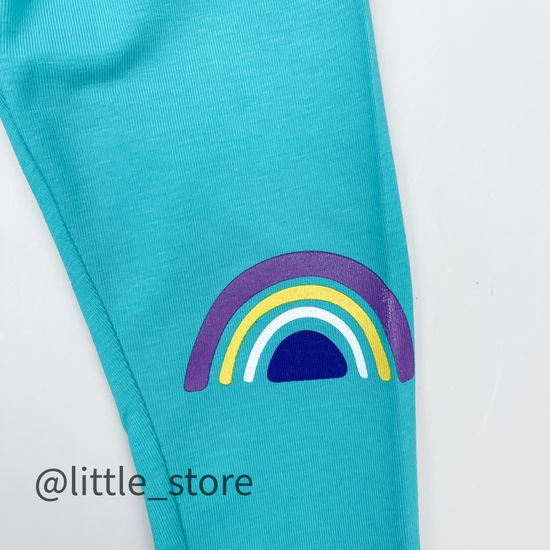 Лосины хлопковые "Blossom" бирюзовые