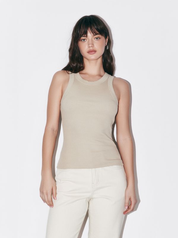 Топ халтер в рубчик 