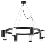 LR01837436476 Люстра RULLO 8х50W GU10 ЧЕРНЫЙ/БЕЛЫЙ (571018+214437-4+214436-4+203437-4+203436-4)