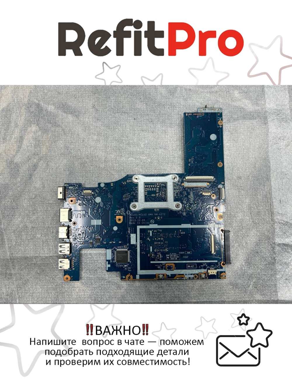 Материнская плата для ноутбука Lenovo IdeaPad G50-70 ACLU2 W8S UMA 3558U 1000M (90006541), оригинал