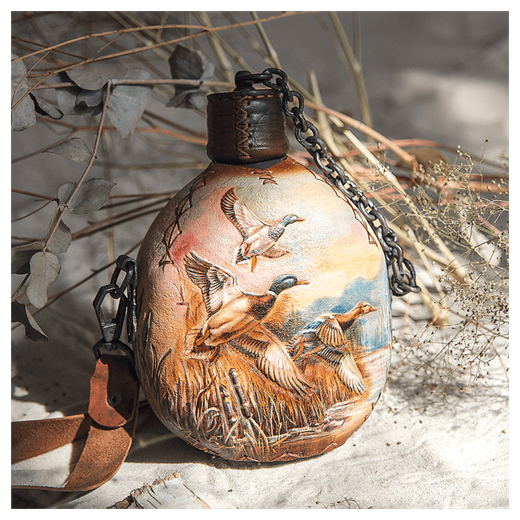 Фляжка ручной работы «Охотничья»