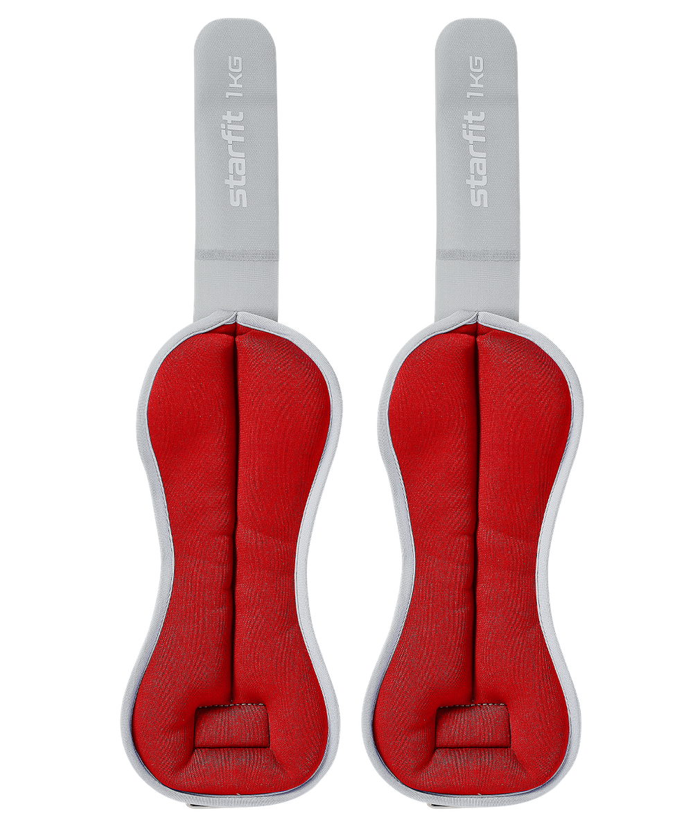 Утяжелители универсальные WT-502, 1,5 кг, красный/серый