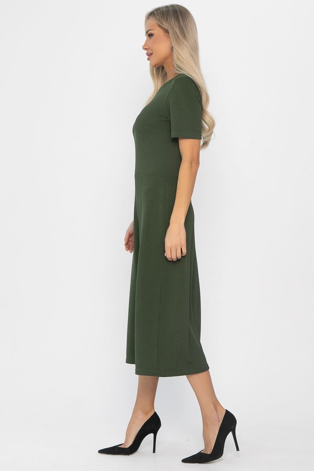 Платье трикотажное Парижанка (зеленое) П14415-10М LT Collection