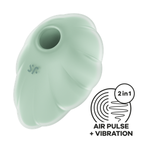 Вакуумный стимулятор клитора Satisfyer Cloud Dancer, мятный