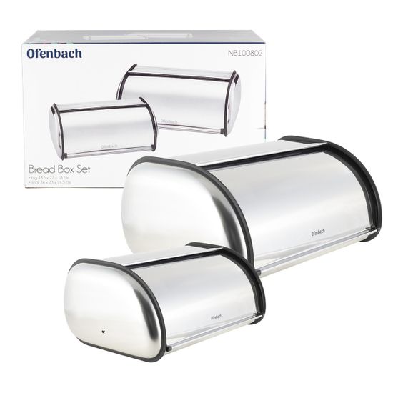 Набор из двух хлебниц из нержавеющей стали Ofenbach NB-100802