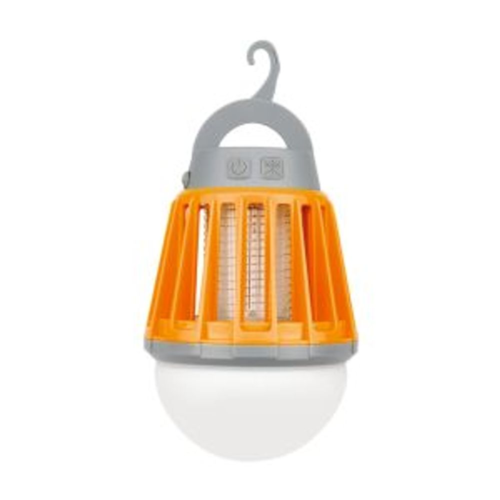 Антимоскитный инсектицидный кемпинговый фонарь трехрежимный, UV-подсветка, с аккумулятором, USB REXA