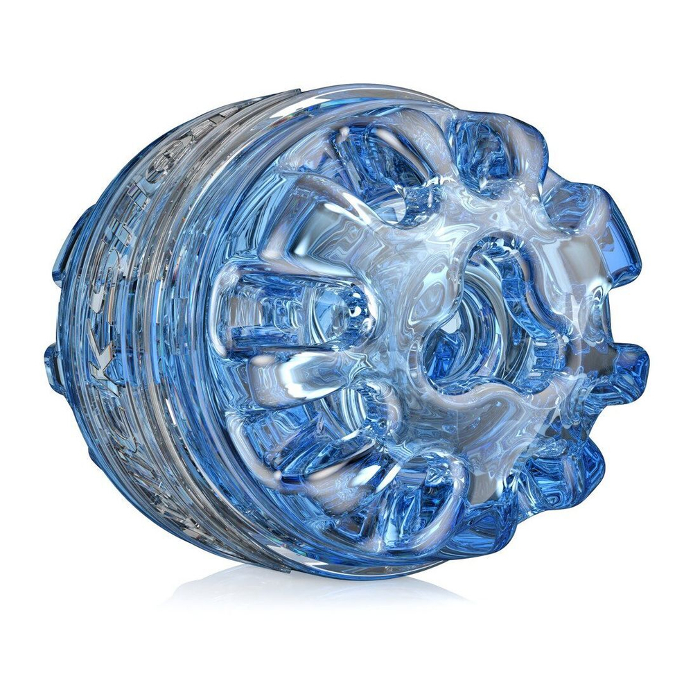 Мастурбатор Fleshlight Quickshot Turbo Blue Ice, прозрачный, 11 см