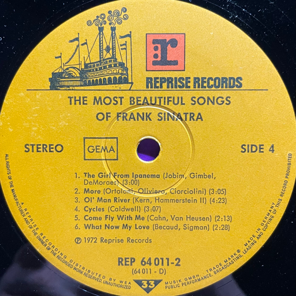 Frank Sinatra ‎– The Most Beautiful Songs Of Frank Sinatra 2LP (Германия 1973г.)