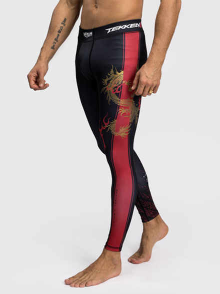 Тайтсы Venum x Tekken Marshall Black/Gold/Red