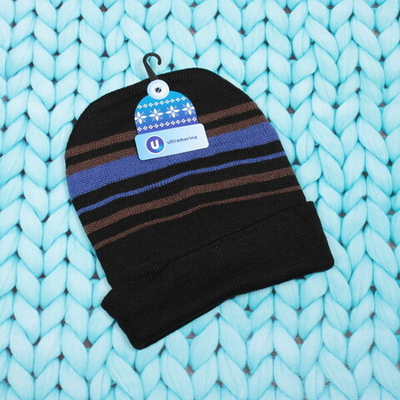 Шапка мужская зимняя утепленная «Ультрамарин TEPLO», микс 4 цвета, р. 58