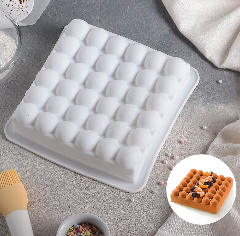 Форма для муссовых десертов 21х21,7х6 см "Тирамису"