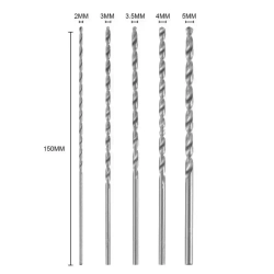 5 шт HSS 150 мм 2-5 мм удлиненный прямой быстрорежущий стальной хвостовик набор сверл