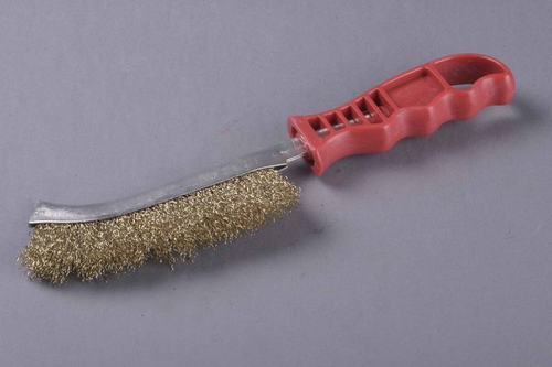 Щетка стальная с пласт.ручкой  (БИБЕР 70965)/12шт*Сат*