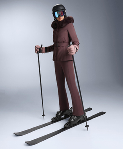 OYSHO Водостойкая облегающая куртка Primaloft® SKI, темно-винный