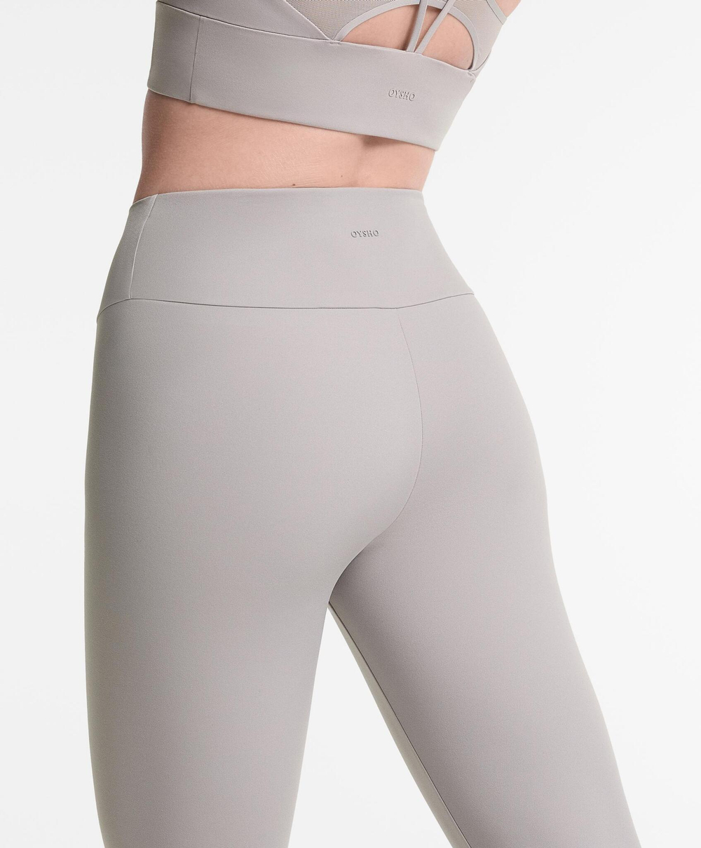 OYSHO Легинсы Comfortlux длиной до щиколотки с высокой посадкой, жемчужно-серый
