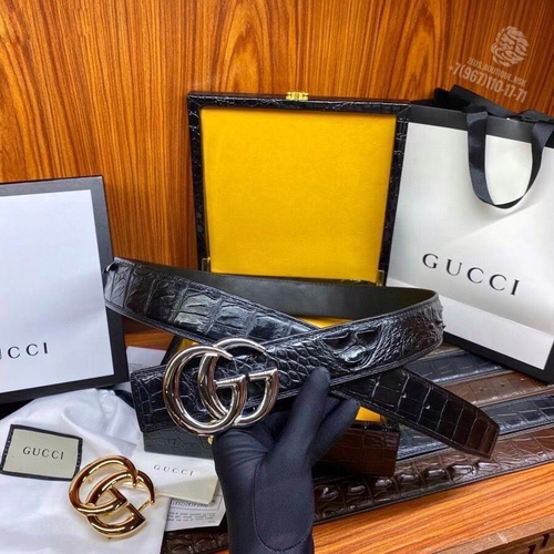 Ремень Gucci из кожи крокодила