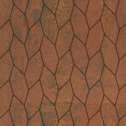 Тротуарная плитка СКОШЕННЫЙ ШЕСТИУГОЛЬНИК - Листопад гладкий Арабская ночь