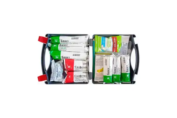 Аптечка для оказания первой помощи с применением медицинских изделий пострадавшим в дорожно-транспортных происшествиях (автомобильная)  "Муссон"(ф.6Д)