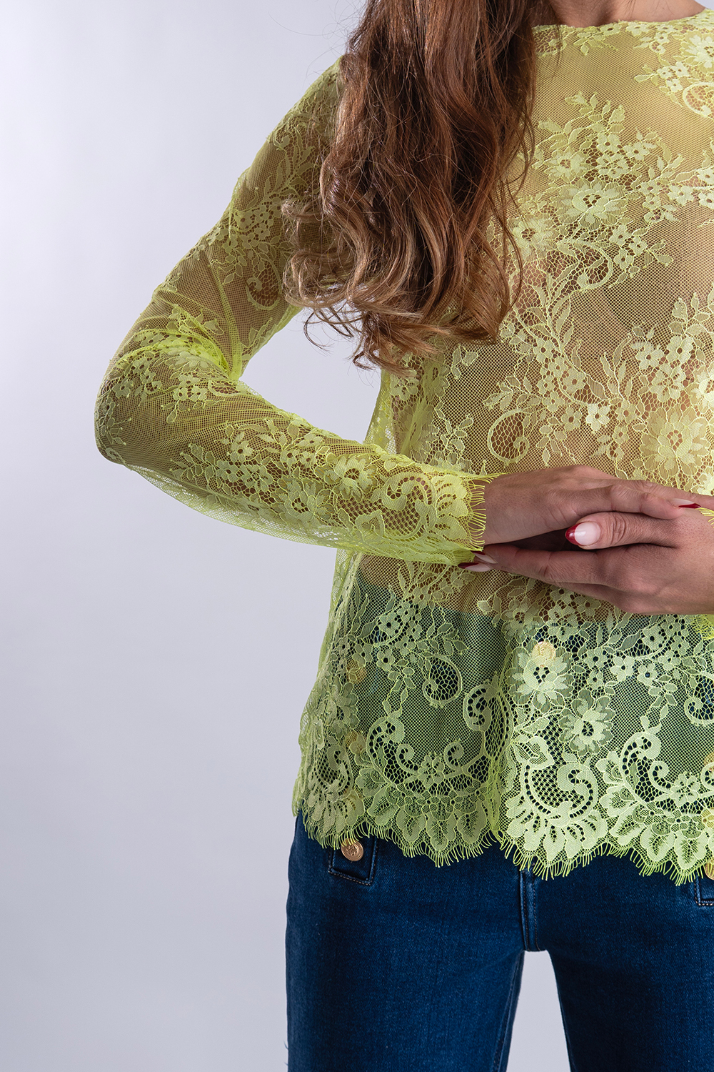 Кружевной лонгслив