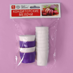 Набор кондитера 10в1 "8 насадок-тюльпан, 2 адаптера" d=3,5 см. (пакет)