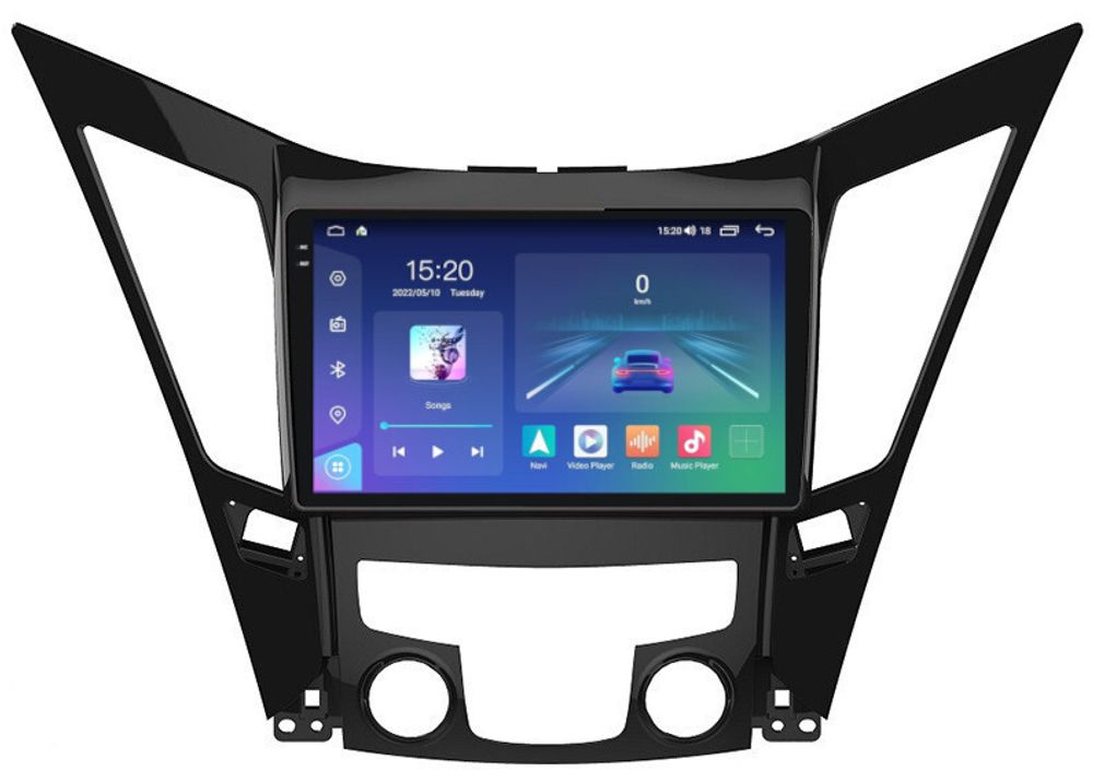 Магнитола для Hyundai Sonata 2010-2013 (YF) - Parafar PF310U2K на Android 13, QLED+2K, ТОП процессор, 8Гб+128Гб, CarPlay, 4G SIM-слот