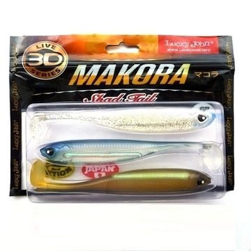 Виброхвосты LJ 3D Series MAKORA SHAD TAIL 6.0in (15,24)/MIX1 3шт.