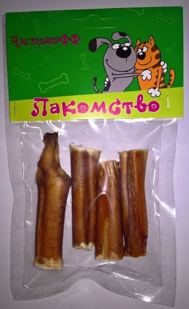 Лакомство для собак "Корень бычий резаный", 50гр, ТМ Чистолапофф