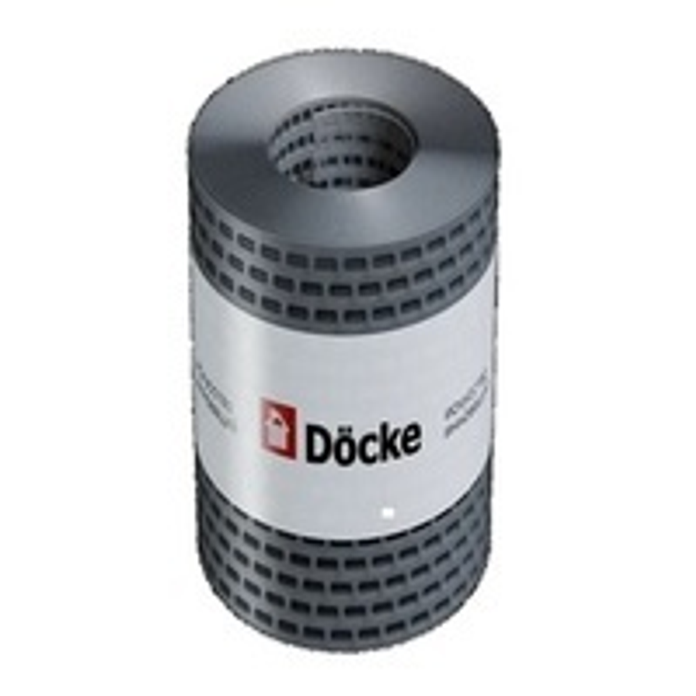 Лента вентиляционная полипропилен DOCKE 100х5000 серый графит