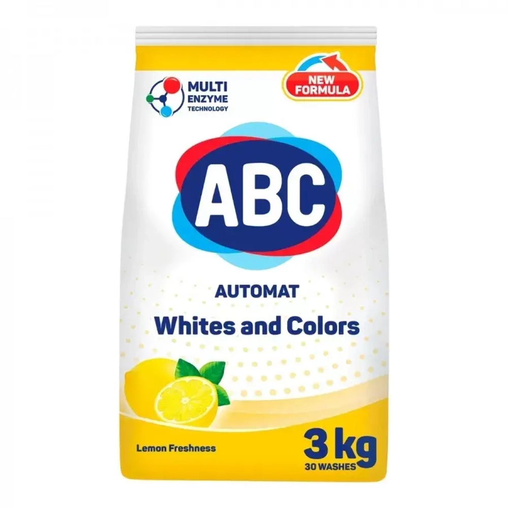 Стиральный порошок автомат для цветного и белого белья 1.5 кг ABC