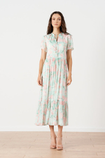 51668 Платье женское (мятный принт)