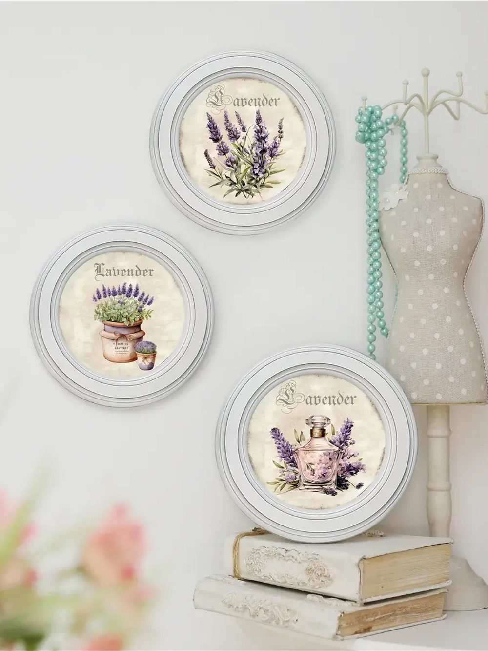 Картины на стену интерьерные на холсте 3 шт. 17.5 см