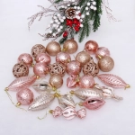 Набор украшений «Зимний вечер» (28 предметов),шампань/роз.золото