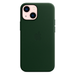 Кожаный чехол с поддержкой MagSafe Apple Leather Case для iPhone 13 mini, Sequoia Green (Зеленая секвойя)