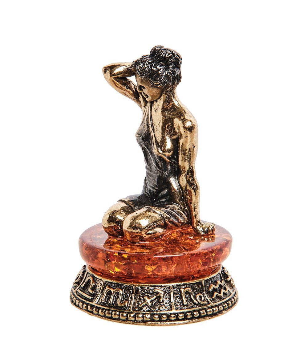 AM-2731 Фигурка «Знак зодиака-Дева» (латунь, янтарь)