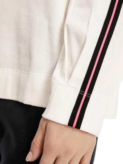 Marc Cain Джемпер из хлопка в рубчик