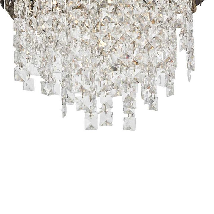 Подвесной светильник Lumina Deco Kruvia LDP 7045-400 BK+CHR