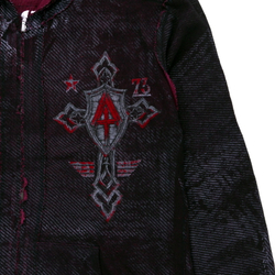 Толстовка Affliction Крест (Бордовый)