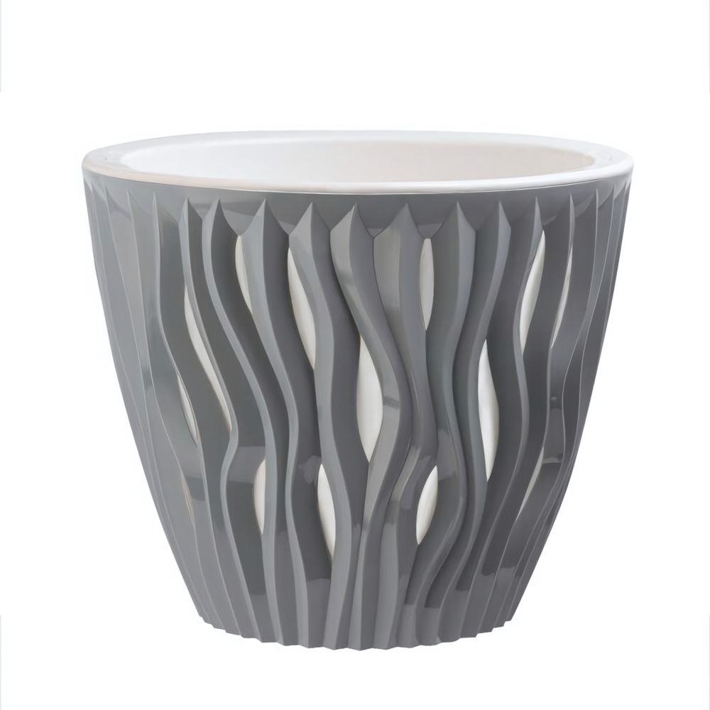 Кашпо "Вдохновение" (5,7л.) Цв. Серый жемчуг