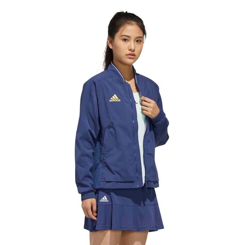 Женская Кофта теннисная Adidas Women Streatch Woven Jacket - tech indigo