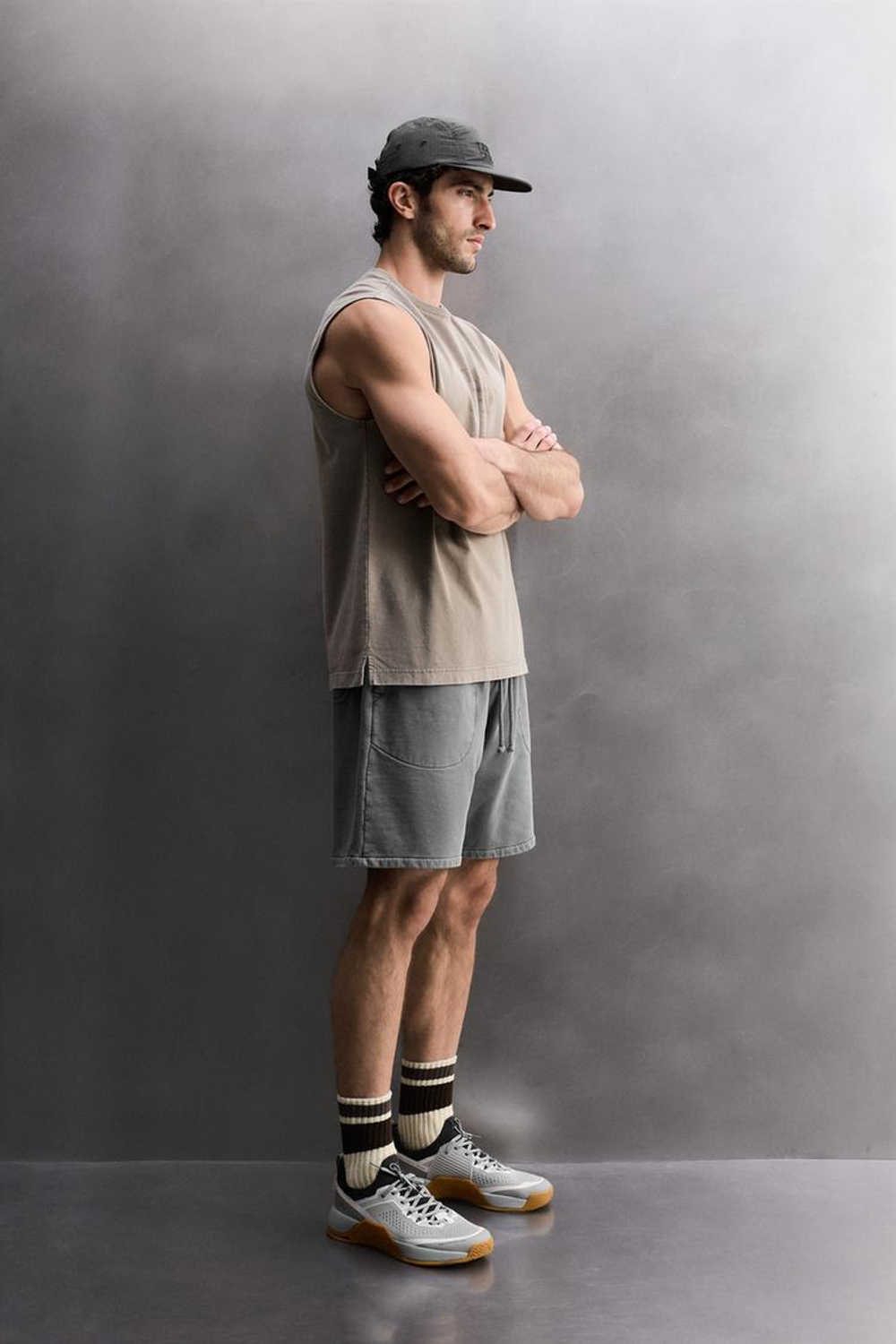 ZARA МАЙКА-БОРЦОВКА TANK TRAINING, КОРИЧНЕВЫЙ