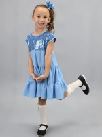 Платье нарядное для девочки с пайетками