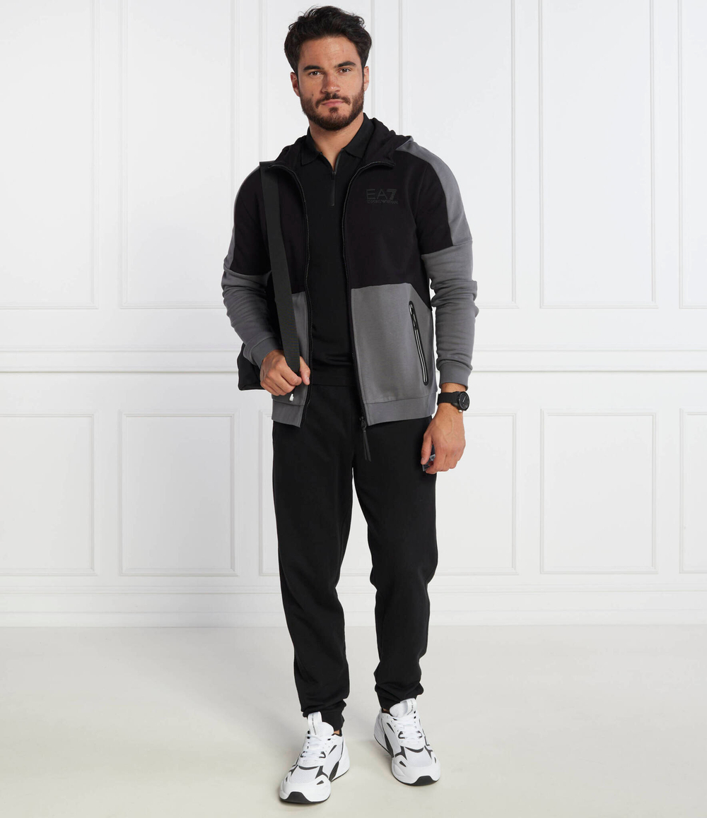 Худи EA7 - черный(6RPM33 PJEQZ)
