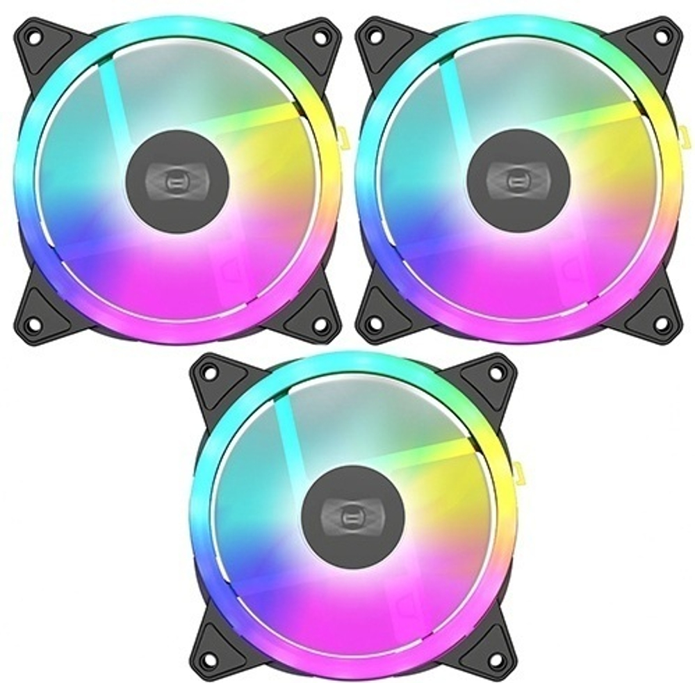Кулер PCcooler F3 T120 ARGB 3 IN 1 BK
