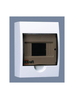 Корпус навесной ЩРН-П-6 20х15х10 6мод. IP41 пластик. DEKraft 31009DEK