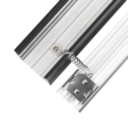 Профиль LINE-5075-U-HONEYCOMB-2000 BLACK (Arlight, Алюминий) 044885